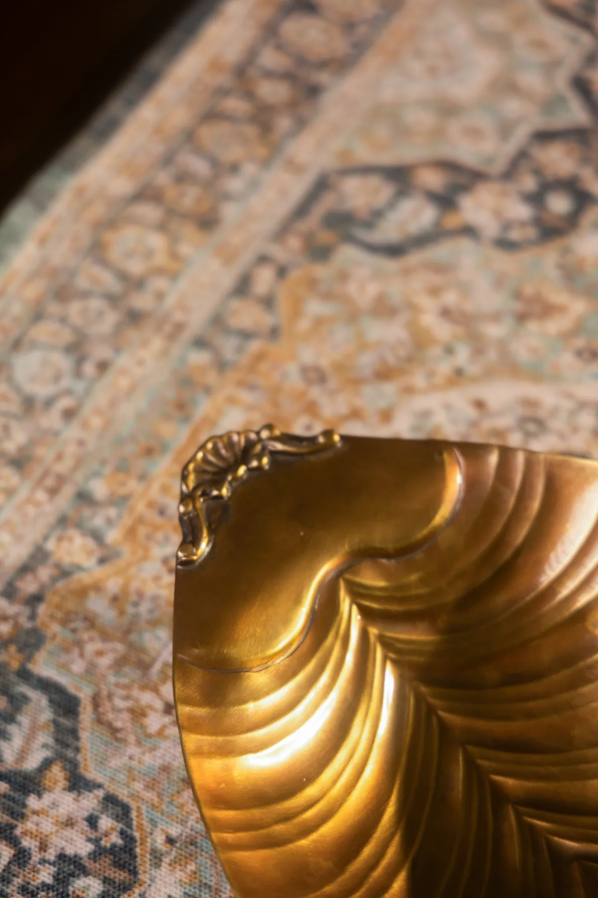 Ostra Brass Trinket Tray - Image 2